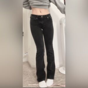 Aeropostale Black Semi Flare Leg Jeans